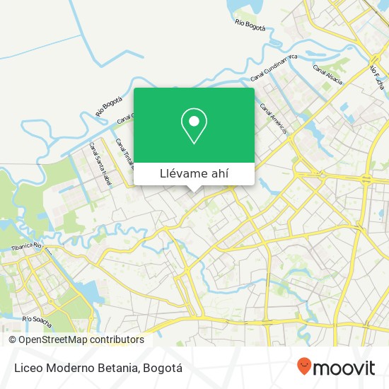 Mapa de Liceo Moderno Betania