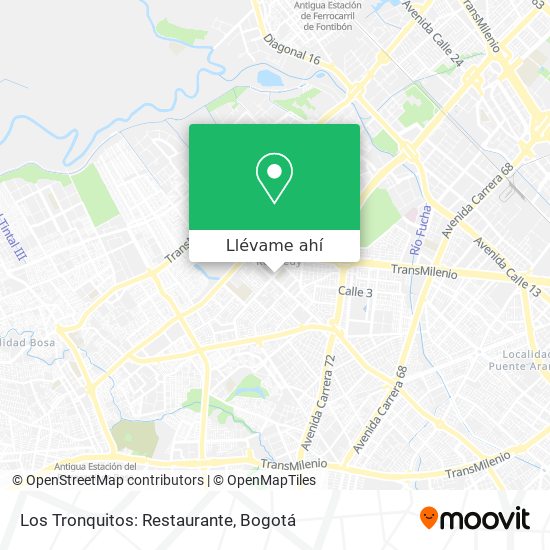 Mapa de Los Tronquitos: Restaurante