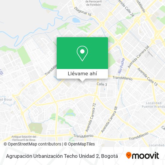 Mapa de Agrupación Urbanización Techo Unidad 2