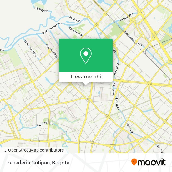 Mapa de Panaderia Gutipan