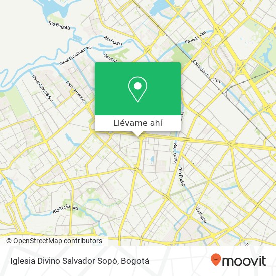 Mapa de Iglesia Divino Salvador Sopó