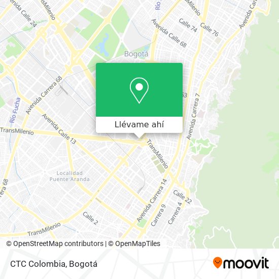 Mapa de CTC Colombia