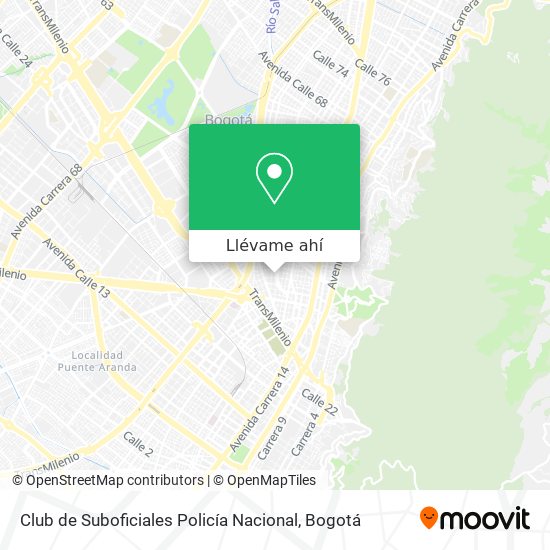 Mapa de Club de Suboficiales Policía Nacional