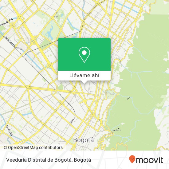 Mapa de Veeduría Distrital de Bogotá