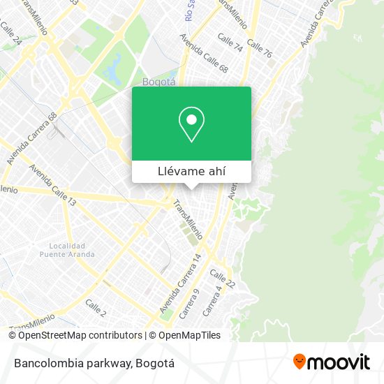 Mapa de Bancolombia parkway