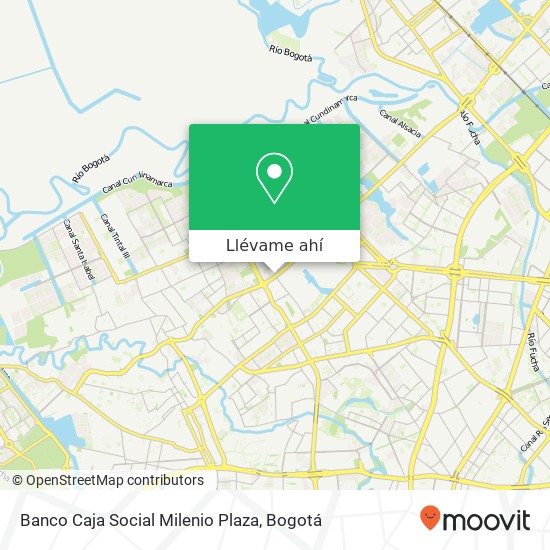Mapa de Banco Caja Social Milenio Plaza