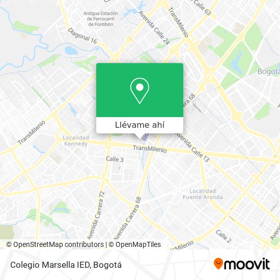 Mapa de Colegio Marsella IED