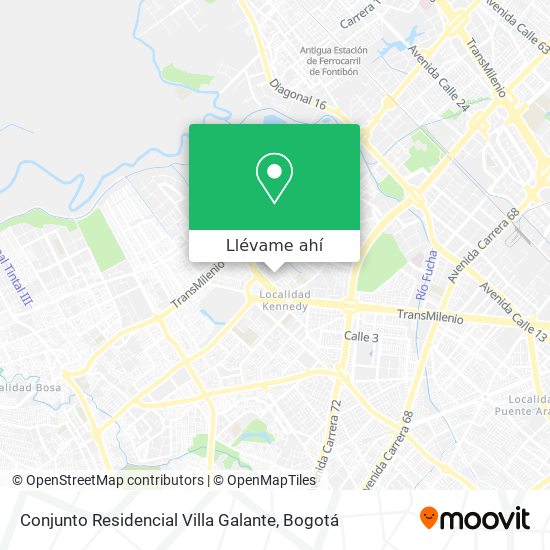 Mapa de Conjunto Residencial Villa Galante