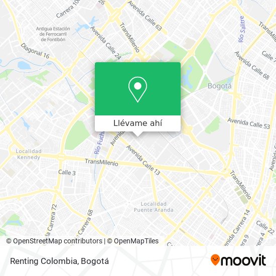 Mapa de Renting Colombia