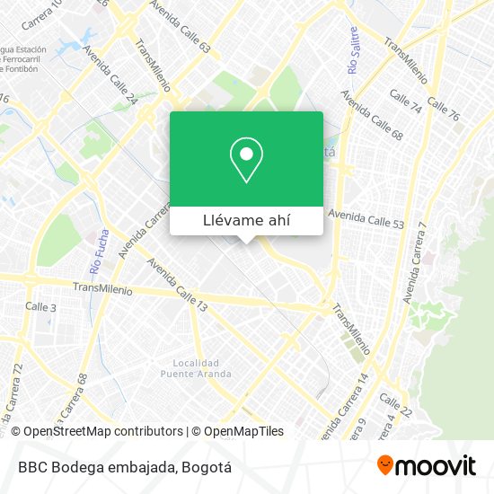 Mapa de BBC Bodega embajada