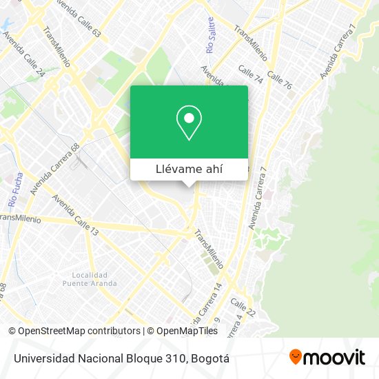 Mapa de Universidad Nacional Bloque 310