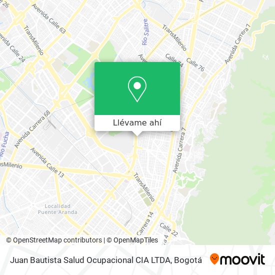Mapa de Juan Bautista Salud Ocupacional CIA LTDA