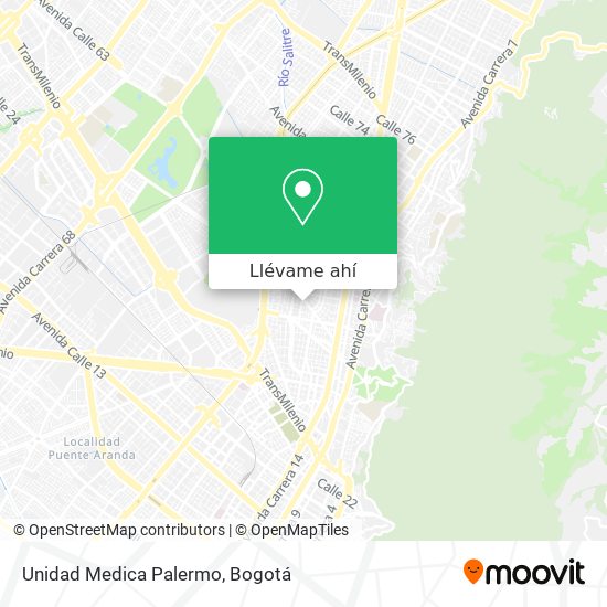Mapa de Unidad Medica Palermo