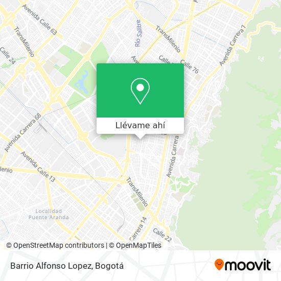 Mapa de Barrio Alfonso Lopez