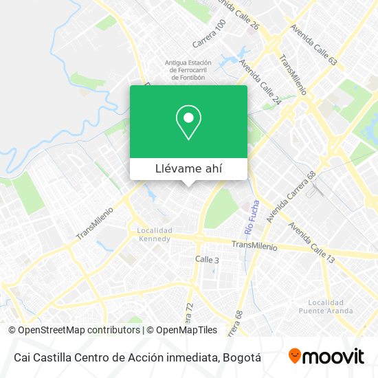 Mapa de Cai Castilla Centro de Acción inmediata