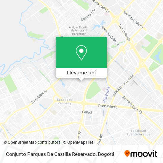 Mapa de Conjunto Parques De Castilla Reservado