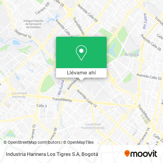 Mapa de Industria Harinera Los Tigres S.A