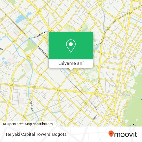 Mapa de Teriyaki Capital Towers