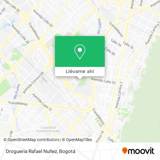 Mapa de Drogueria Rafael Nuñez