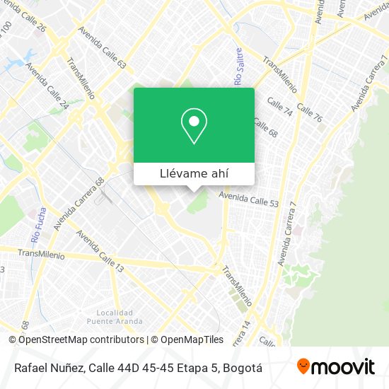 Mapa de Rafael Nuñez, Calle 44D 45-45 Etapa 5