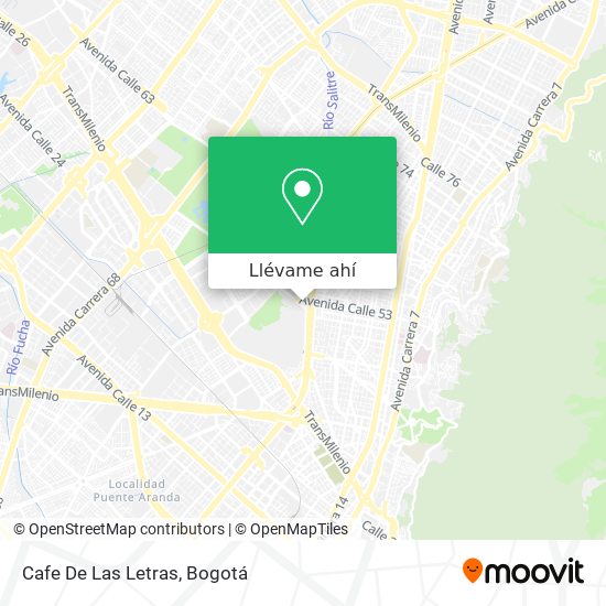 Mapa de Cafe De Las Letras