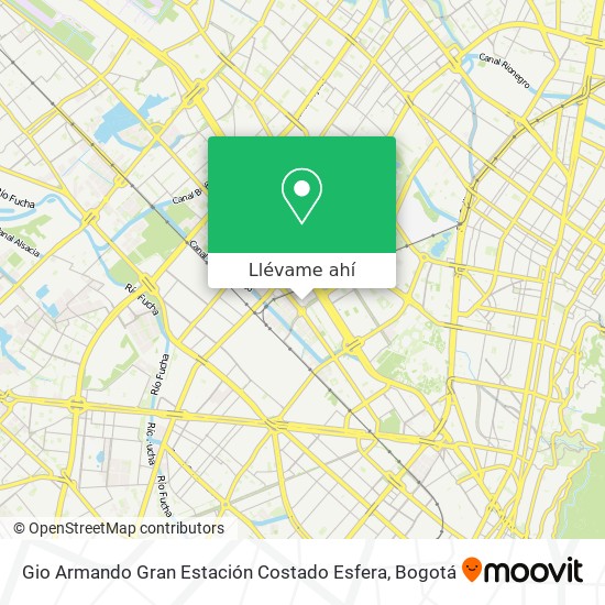 Mapa de Gio Armando Gran Estación Costado Esfera