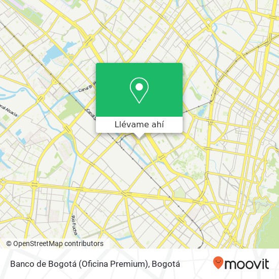 Mapa de Banco de Bogotá (Oficina Premium)