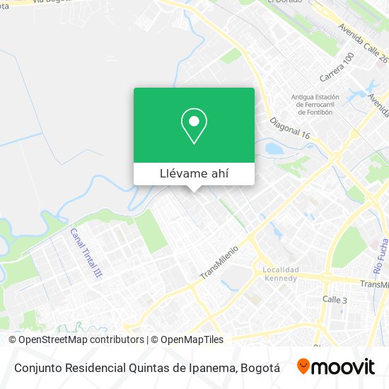 Mapa de Conjunto Residencial Quintas de Ipanema