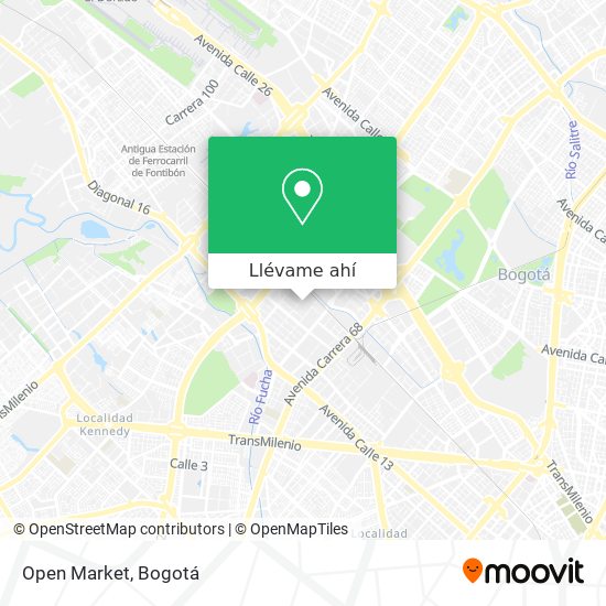 Mapa de Open Market