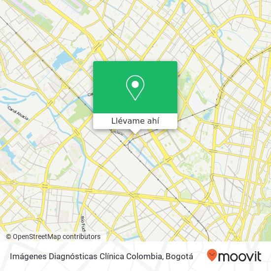 Mapa de Imágenes Diagnósticas Clínica Colombia