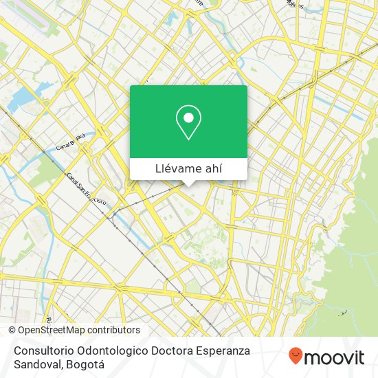 Mapa de Consultorio Odontologico Doctora Esperanza Sandoval