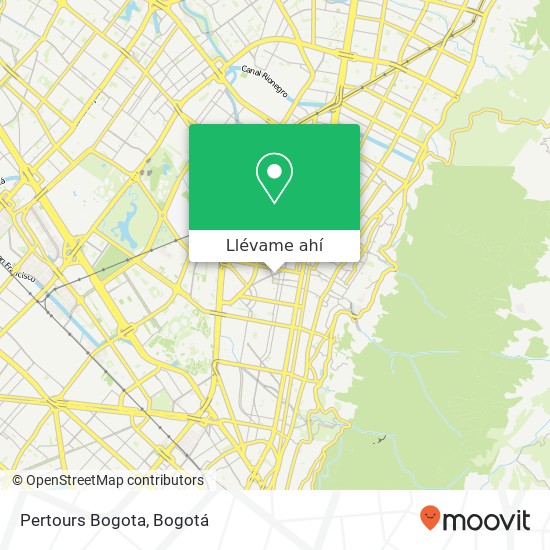 Mapa de Pertours Bogota