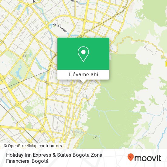 Mapa de Holiday Inn Express & Suites Bogota Zona Financiera