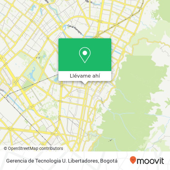 Mapa de Gerencia de Tecnologia U. Libertadores