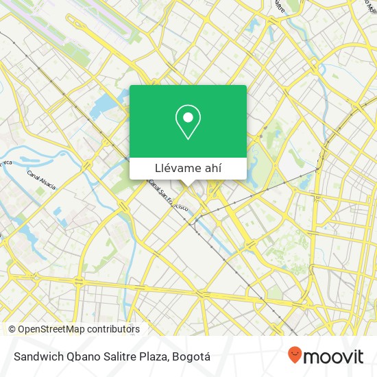 Mapa de Sandwich Qbano Salitre Plaza