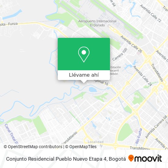 Mapa de Conjunto Residencial Pueblo Nuevo Etapa 4
