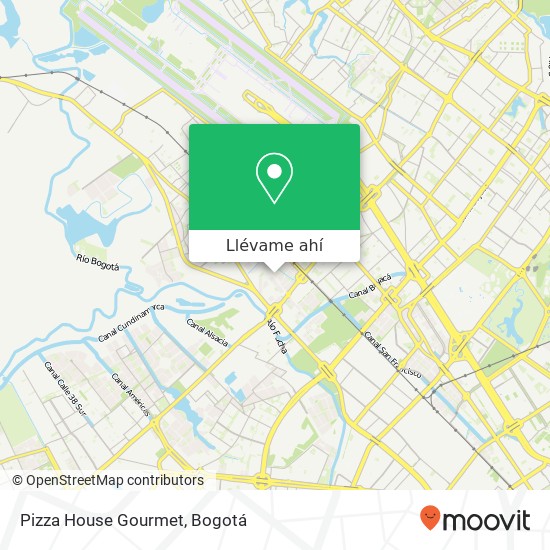 Mapa de Pizza House Gourmet