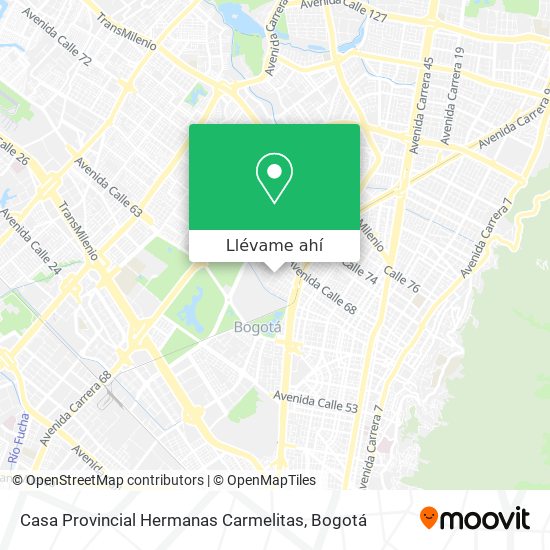 Mapa de Casa Provincial Hermanas Carmelitas