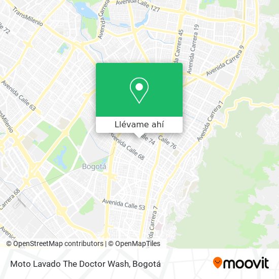 Mapa de Moto Lavado The Doctor Wash