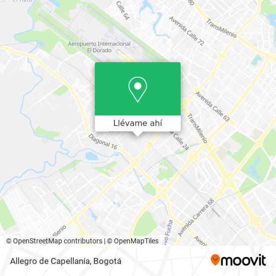 Mapa de Allegro de Capellanía