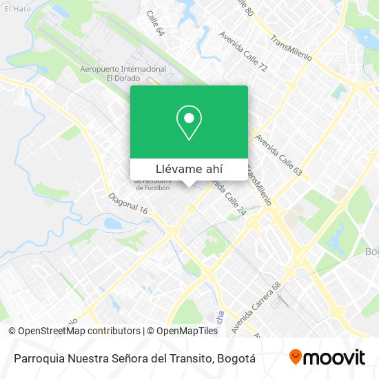 Mapa de Parroquia Nuestra Señora del Transito