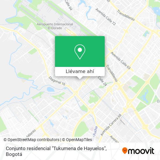 Mapa de Conjunto residencial "Tukumena de Hayuelos"
