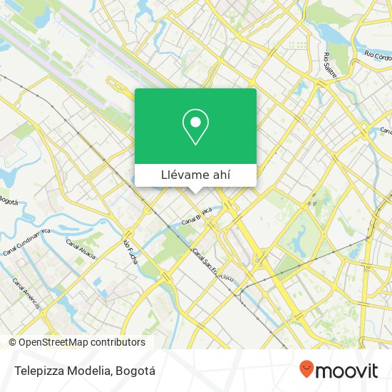 Mapa de Telepizza Modelia