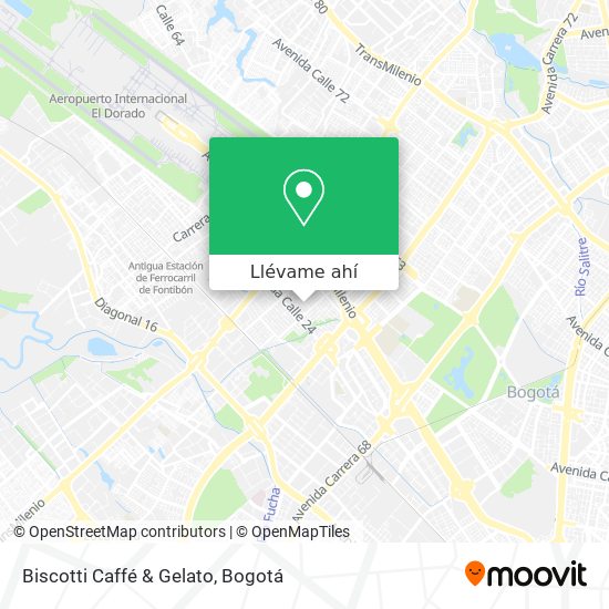Mapa de Biscotti Caffé & Gelato