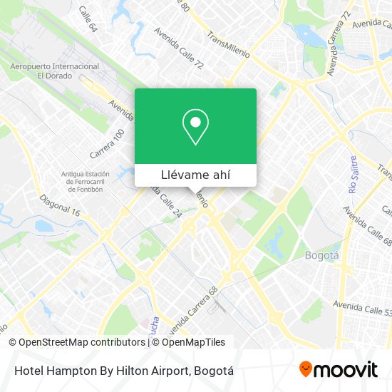 Mapa de Hotel Hampton By Hilton Airport