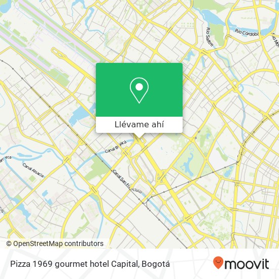 Mapa de Pizza 1969 gourmet hotel Capital