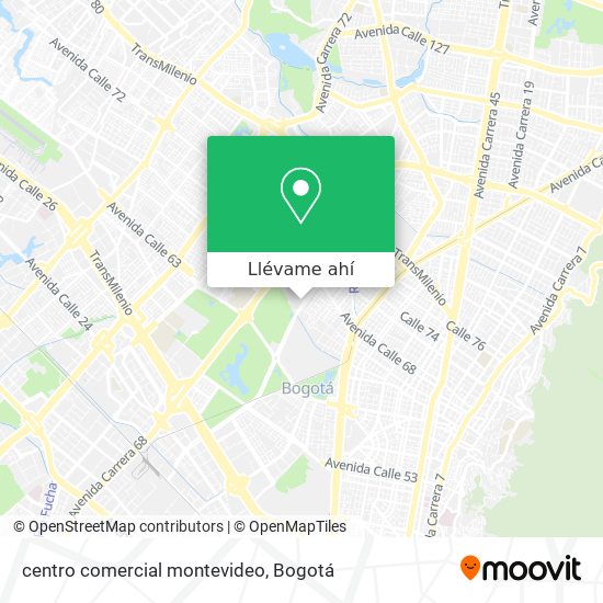 Mapa de centro comercial montevideo