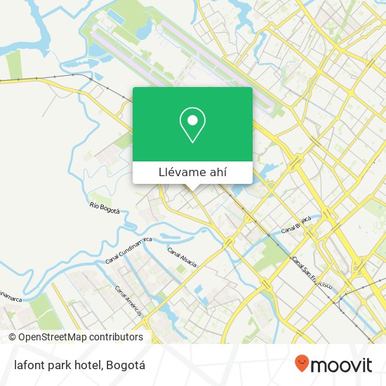 Mapa de lafont park hotel