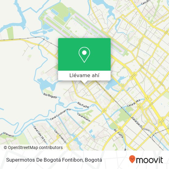 Mapa de Supermotos De Bogotá Fontibon