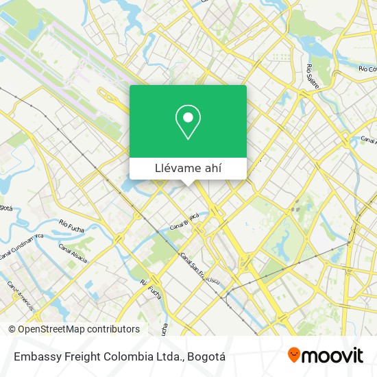 Mapa de Embassy Freight Colombia Ltda.